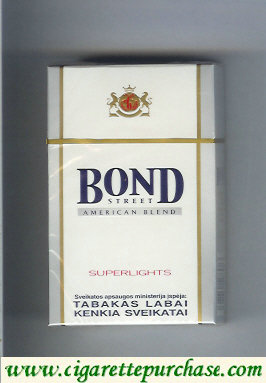 Bond Street Superlights cigarettes American Blend Switzerland Lithuania